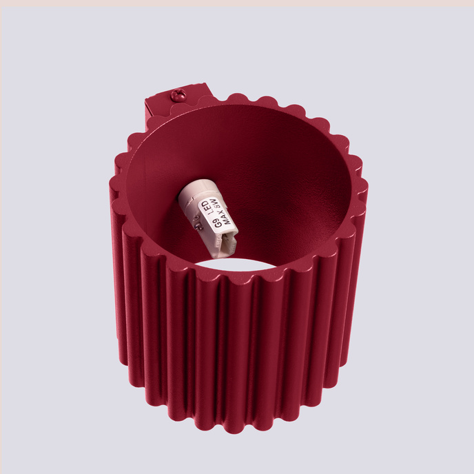 Vägglampa AURA burgundy G9