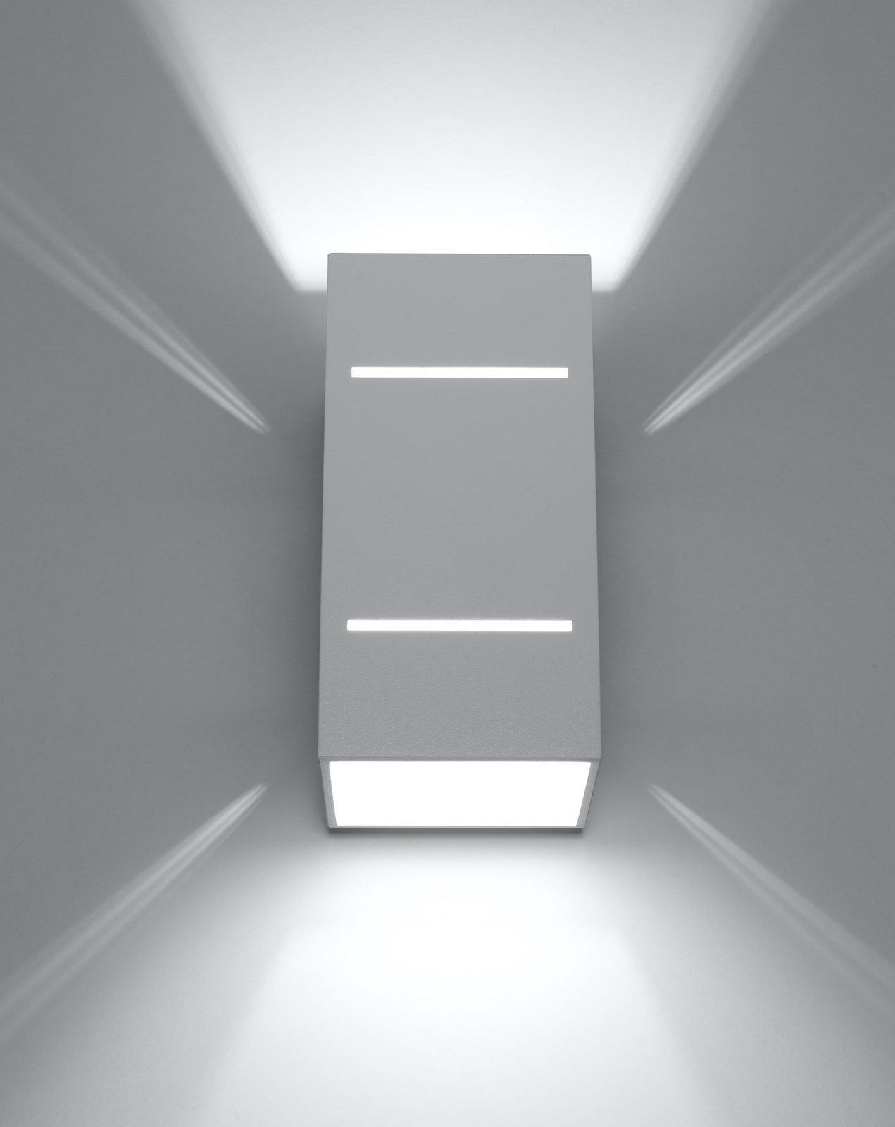 Vägglampa BLOCCO vit + 1x LED-lampa G9 4000K kall 4,5W 530lm