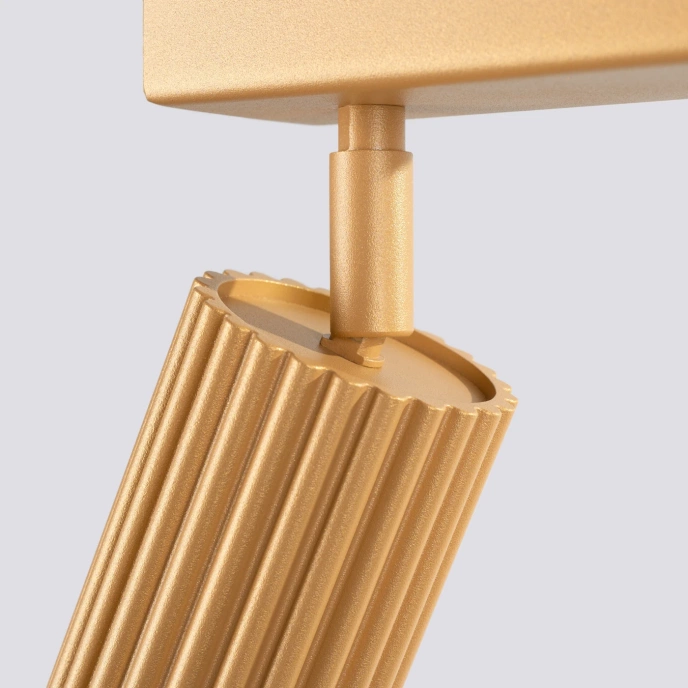 Taklampa KARBON 6L guld