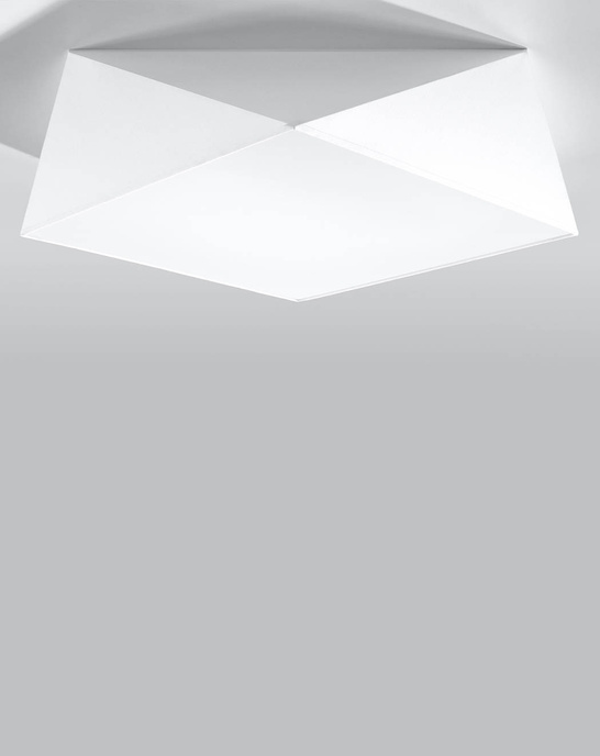 Plafond HEXA 45 WHITE + 3x LED-lampa E27 3000K varm 7,5W 620lm