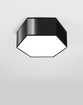 Plafond SUNDE 11 svart + 2x LED-lampa E27 3000K varm 7,5W 620lm