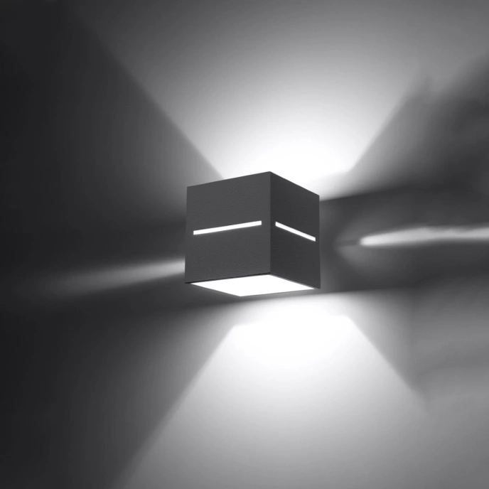 Vägglampa LOBO grå