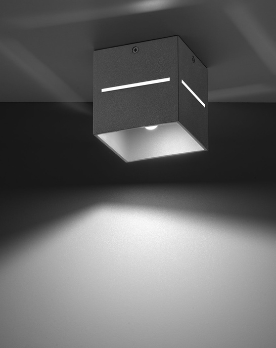 Plafond LOBO grå + 1x LED-lampa G9 4000K kall 4,5W 530lm