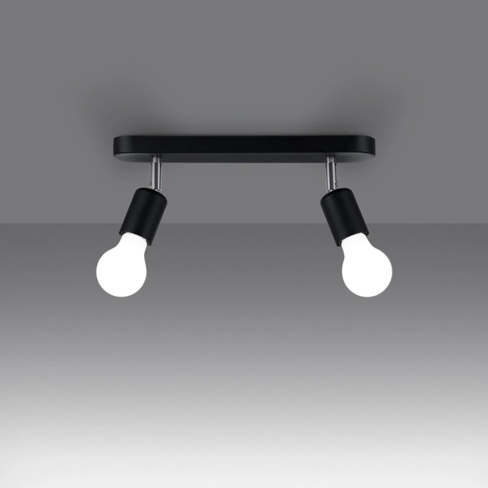 Taklampa FORNES 2 svart