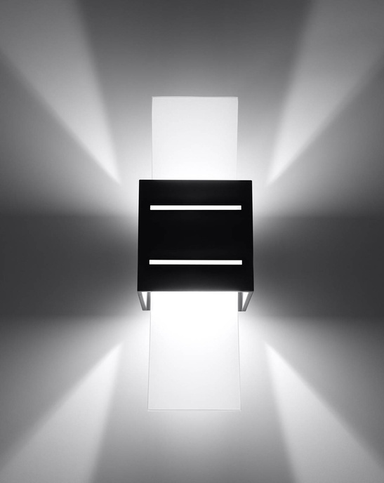 Vägglampa LORETO svart + 1x LED-lampa G9 3000K varm 4,5W 510lm