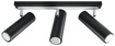 Plafond DIREZIONE 3 svart + 3x LED-lampa GU-10 3000K varm 7W 620lm