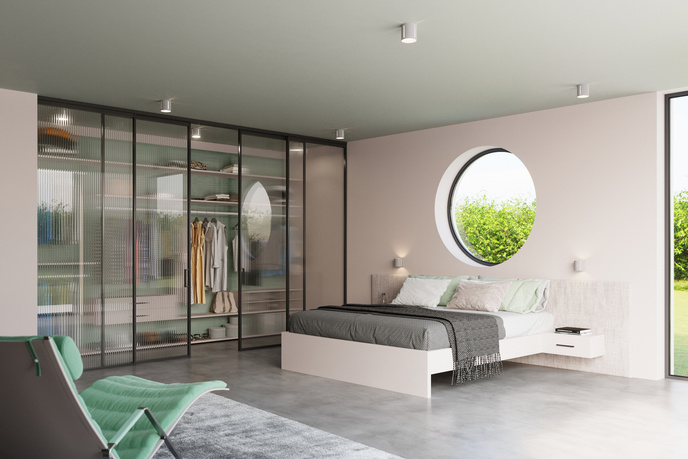 Plafond INEZ grå + 1x LED-lampa G9 3000K varm 4,5W 510lm