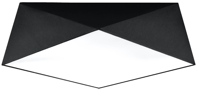 Plafond HEXA 45 BLACK + 3x LED-lampa E27 3000K varm 7,5W 620lm