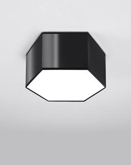 Plafond SUNDE 15 svart + 2x LED-lampa E27 3000K varm 7,5W 620lm