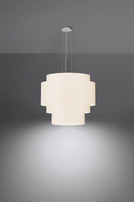 Ljuskrona REFLEXION 50 vit + 5x LED-lampa E27 4000K kall 7,5W 650lm