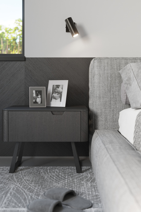 Plafond DIREZIONE 2 svart + 2x LED-lampa GU-10 4000K kall 7W 630lm