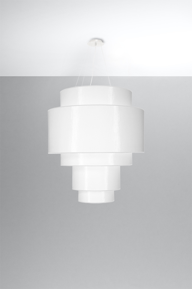 Ljuskrona REFLEXION 80 vit + 7x LED-lampa E27 3000K varm 7,5W 620lm