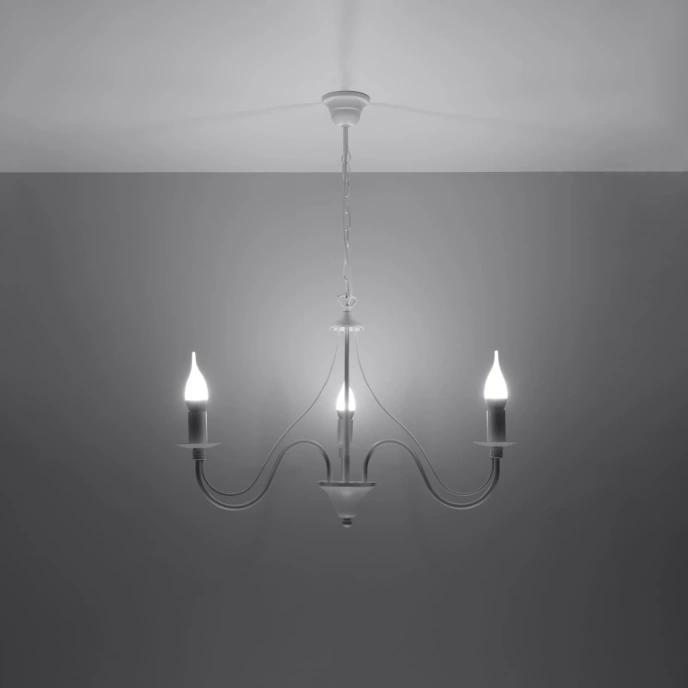 Ljuskrona MINERWA 3 vit