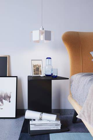 TULIP taklampa vit + 1x LED-glödlampa E27 3000K varm 7,5W 620lm