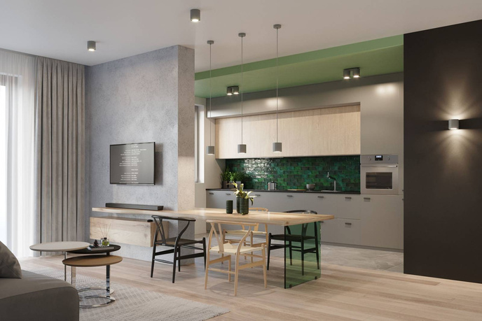 Pendellampa ORBIS 1 grå +1x LED-lampa GU-10 3000K varm 7W 620lm