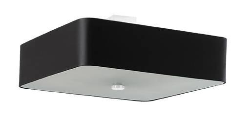 Plafond LOKKO 55 svart + 5x LED-lampa E27 3000K varm 7,5W 620lm