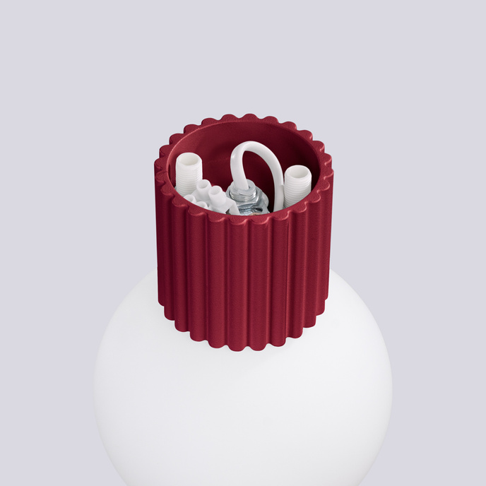 Vägglampa HALO burgundy IP44