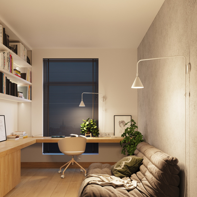 Vägglampa NOX vit + 1X LED-lampa E14 4000K Kall 7,5W 680lm