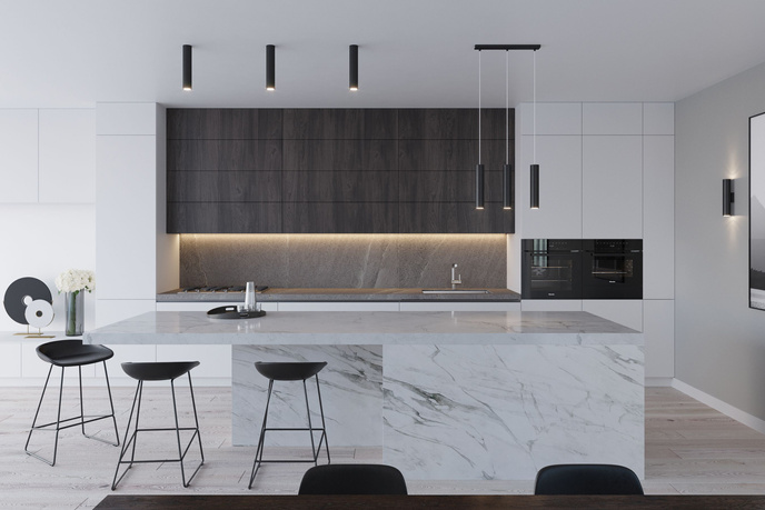 LAGOS 2 taklampa svart + 2x GU-10 LED-lampa 4000K kall 7W 630lm