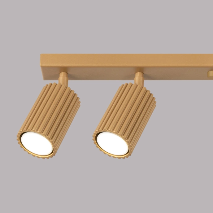 Taklampa KARBON 6L guld