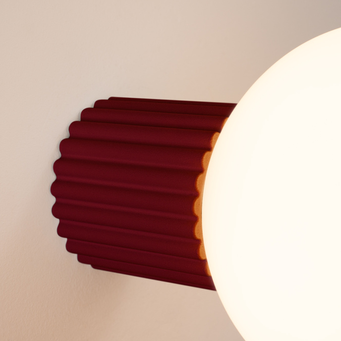 Vägglampa HALO burgundy IP44