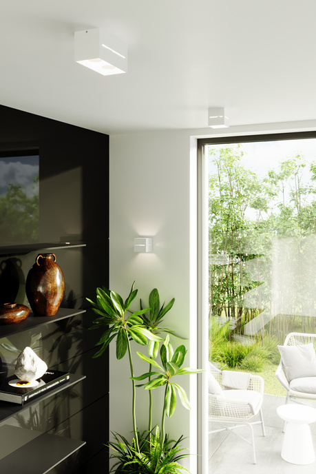 Vägglampa LOBO MAXI vit + 2x LED-lampa G9 3000K varm 4,5W 510lm