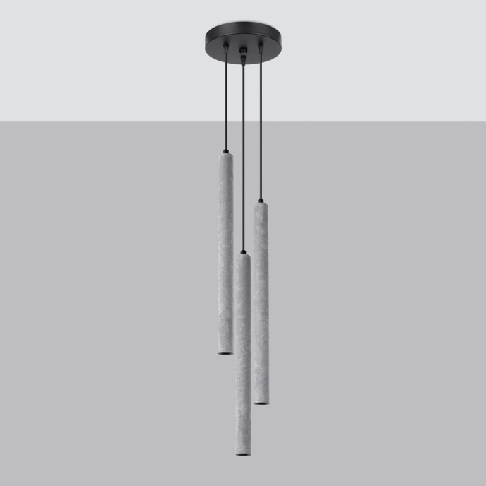 Hänglampa PASTELO 3P betong