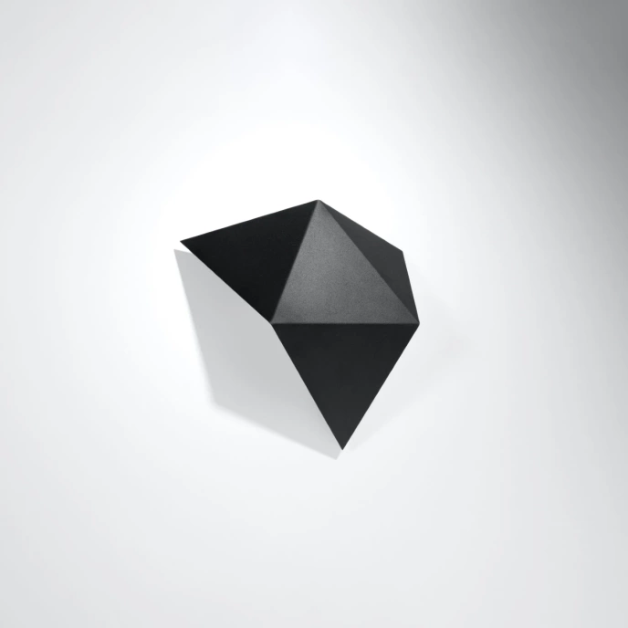 Vägglampa SOLIDO svart