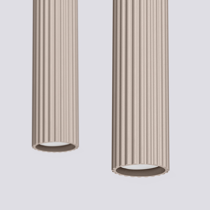 Pendellampa KARBON 2 taupe