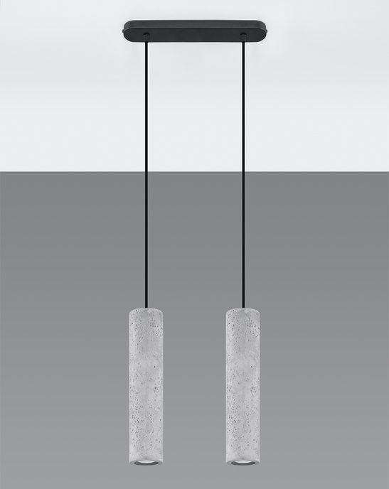 LUVO 2 taklampa + 2x GU-10 3000K varm 7W LED-lampa 620lm