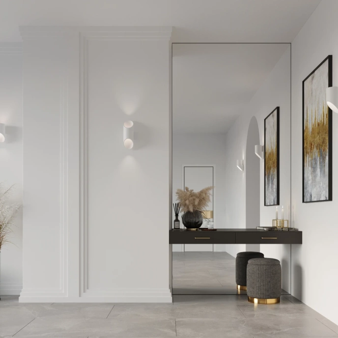 Vägglampa PENNE 20 vit