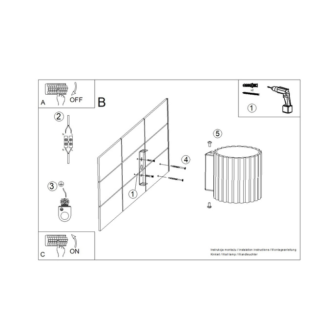 Vägglampa AURA röd ochra G9