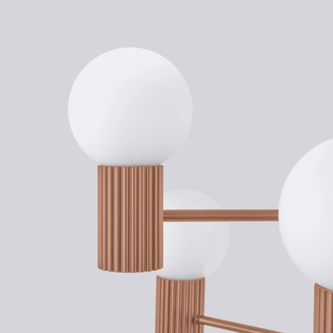 Ljuskrona HALO 6 mokka