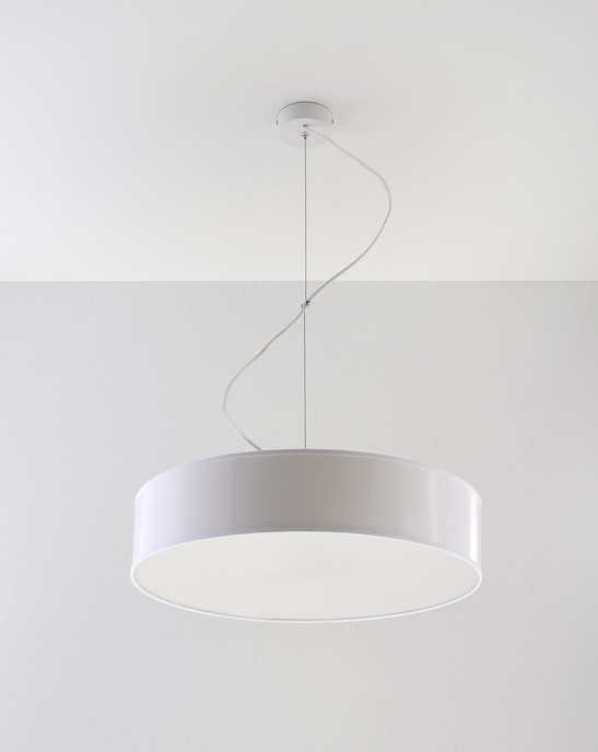 Pendellampa ARENA 45 WHITE + 3x LED-lampa E27 4000K Cold 7,5W 650lm