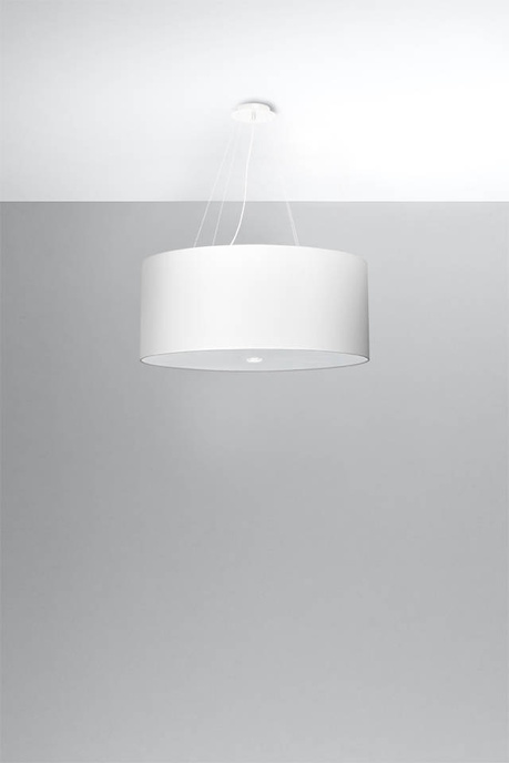 Ljuskrona OTTO 60 vit + 5x LED-lampa E27 3000K varm 7,5W 620lm