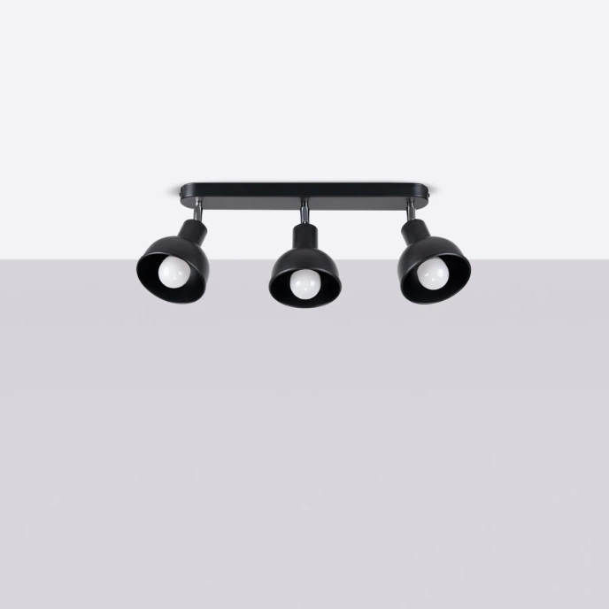 Taklampa ELBA 3 svart