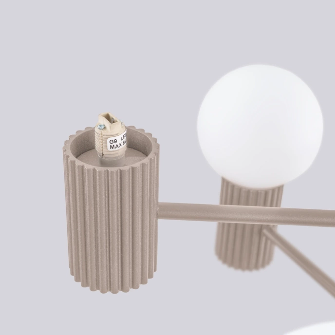 Ljuskrona HALO 6 taupe