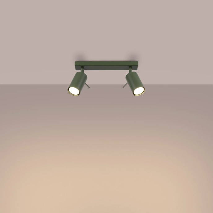 Taklampa RING 2 olivgrön