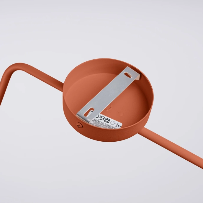 Vägglampa NOX röd ockra