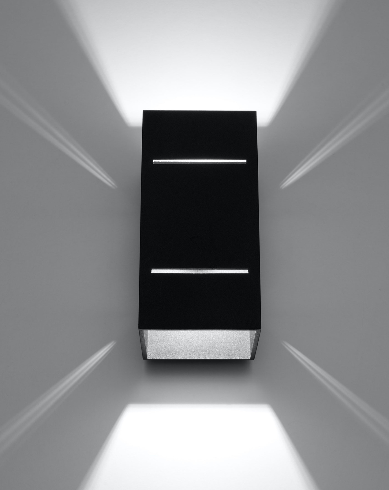 Vägglampa BLOCCO svart + 1x LED-lampa G9 4000K Cold 4,5W 530lm