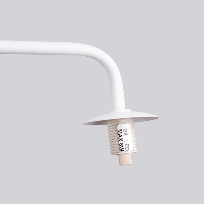 Vägglampa ASTRAL 1 vit + 1x LED-lampa G9 3000K varm 4,5W 450lm