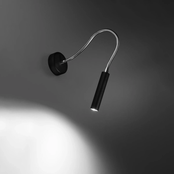 Vägglampa AXIL svart