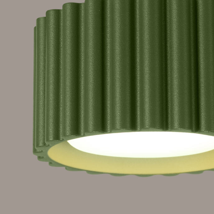 Taklampa AURA 1 olivgrön Gx53