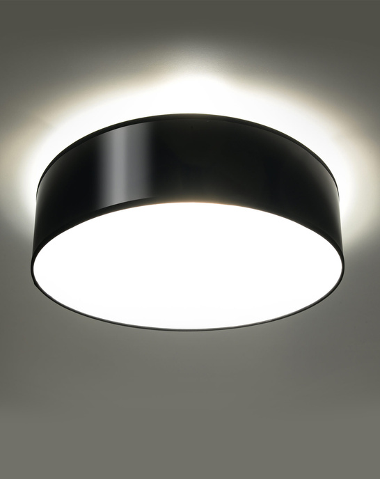 Takplafond ARENA 35 BLACK + 2x LED-lampa E27 3000K varm 7,5W 620lm