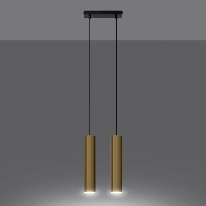 LAGOS 2 taklampa, blank guld