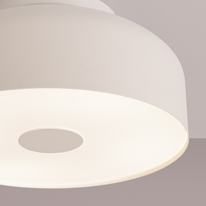 Plafond OMIQ beige + 4X LED-lampa E27 4000K Kall 7,5W 690lm