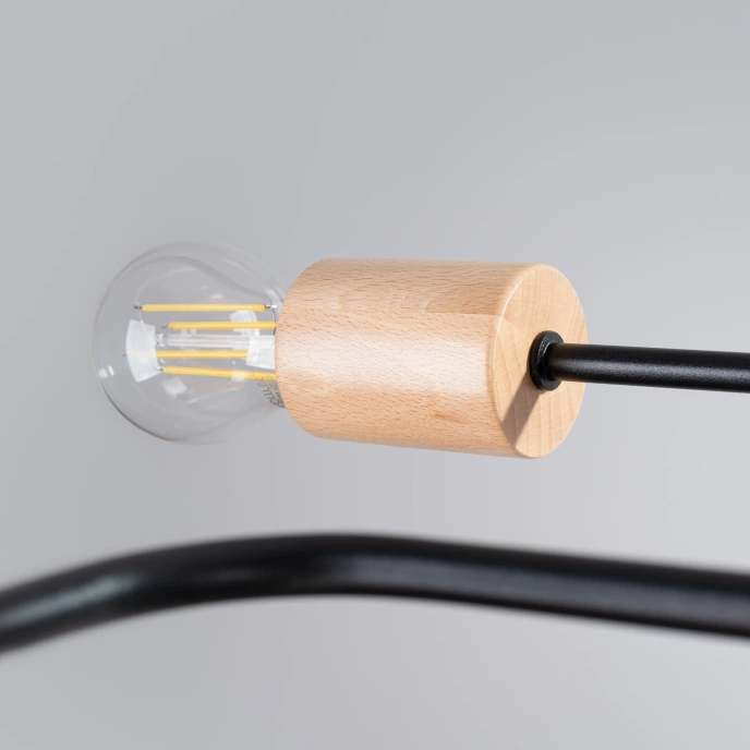 TIMBO 4 ljuskrona svart