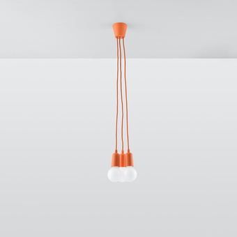 Pendel lampa DIEGO 3 orange