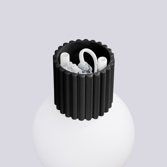 Vägglampa HALO svart IP44