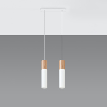 Pendel lampa PABLO 2 vit